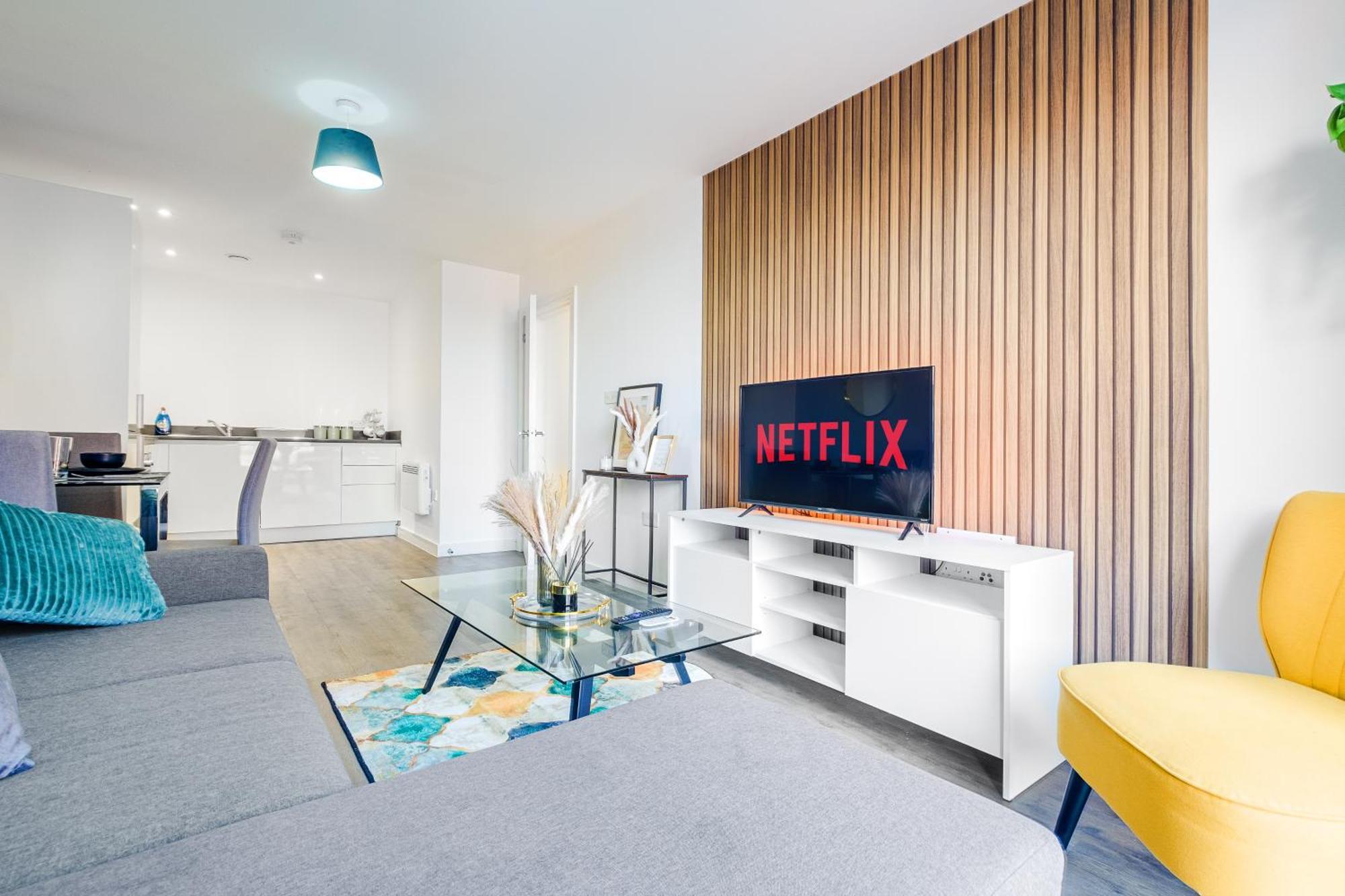 City Centre Emerald Escape - Sleeps-6, 2Beds & 2Baths , Netflix , Free Internet 伯明翰 外观 照片